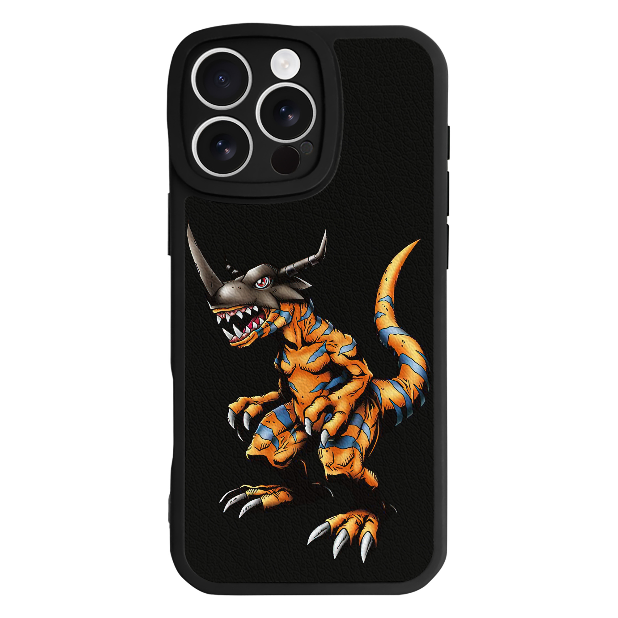 （画像用） Digimon デジタルモンスター/デジモン 【iPhone 16シリーズ対応】シリコンスマホケース（レザー調） 材質：シリコン